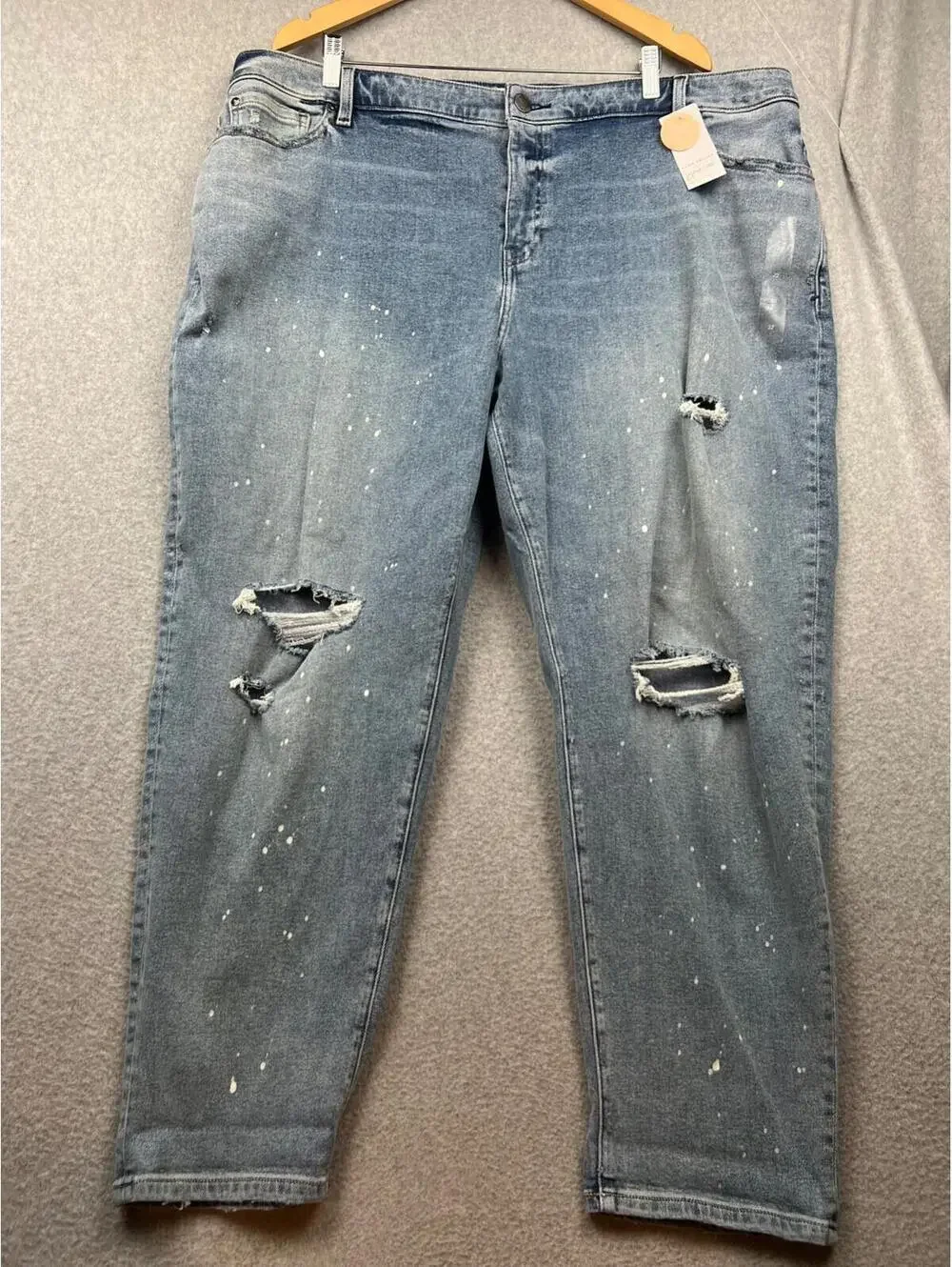 Lane Bryant Boyfriend Jeans Womens Plus 22 Flex Magic Waistband Mid Rise Fit